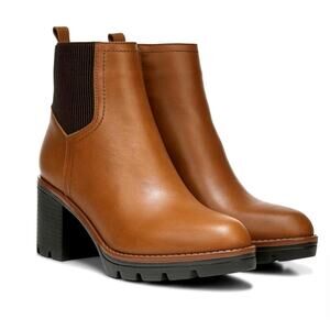 Naturalizer Verney Weatherproof Leather Boot Camel 9.5W